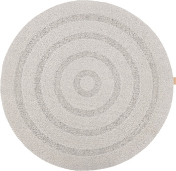 Dywan wełniany do salonu Agnella OBLOS Jasny Szary Koło NOBLE