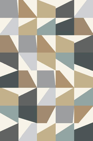 Dywan wełniany do salonu Agnella TRVO White Beżowy Kremowy BALLATA