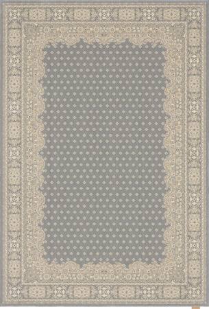Dywan wełniany do salonu Agnella BARONET 1.0/8 Popielaty REGIUS