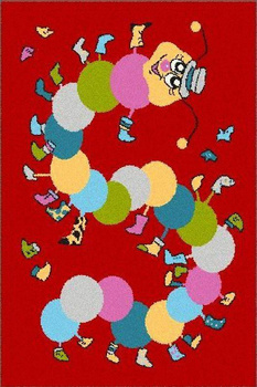 Dywan dziecięcy Agnella IWO Amarylis Czerwony FUNKY