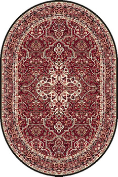 Dywan klasyczny do salonu LAURUS Owal Bordo STANDARD