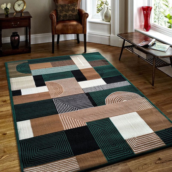 Dywan nowoczesny do salonu KRESO BCF Alfa 18 Zielony