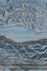 Dywan wełniany do salonu GLACIER Niebieski SPLENDOR