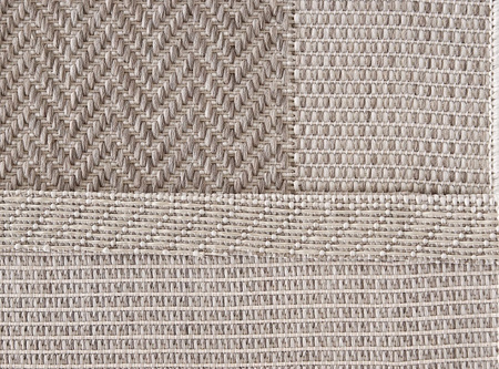Dywan mata nowoczesny balkon, taras, patio CHEVRON Beżowy Koło MIOVANI