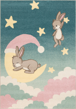 Dywan dla dzieci Agnella SWEET DREAMS Lazurowy Turkusowy Niebieski FUNKY TOP