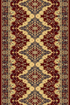 Dywan akrylowy klasyczny do salonu KRÓLEWSKI Bordo chodnik EDEN