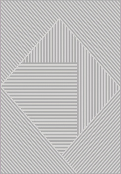 Dywan nowoczesny do salonu Dywilan 3D ROMB 1 Szary JUNO