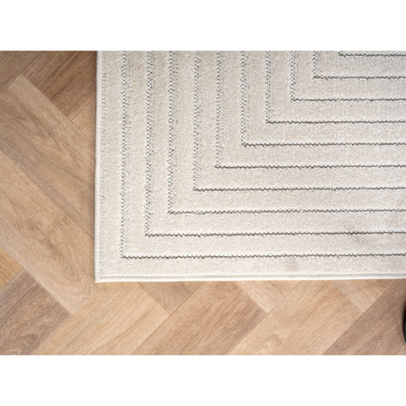 Dywan nowoczesny do salonu, patio, werandę, balkon, taras ASMO Kremowy 3D NOVA