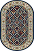Dywan klasyczny do salonu TAMIR Owal Granat STANDARD