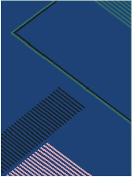 Dywan nowoczesny do salonu TRASS Niebieski DREAM