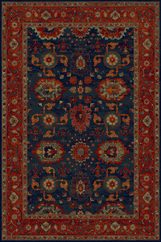 Dywan wełniany do salonu Dywilan TESORO Navy POLONIA