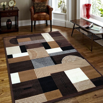 Dywan nowoczesny do salonu KRESO BCF Alfa 18 Brązowy