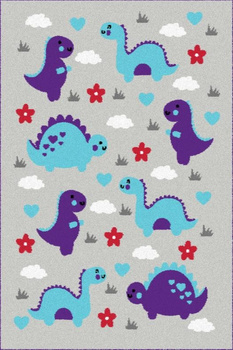 Dywan dziecięcy SPINOS Czerwony MURAL