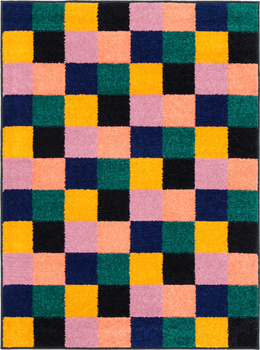 Dywan nowoczesny do salonu Agnella CUBE Niebieski DREAM