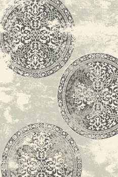 Dywan wełniany do salonu ASYRIA Popielaty MAGIC