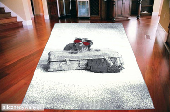 Dywan nowoczesny do salonu PUPPY Kremowy CITY