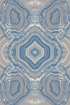 Dywan wełniany do salonu MAGICAL Niebieski SPLENDOR