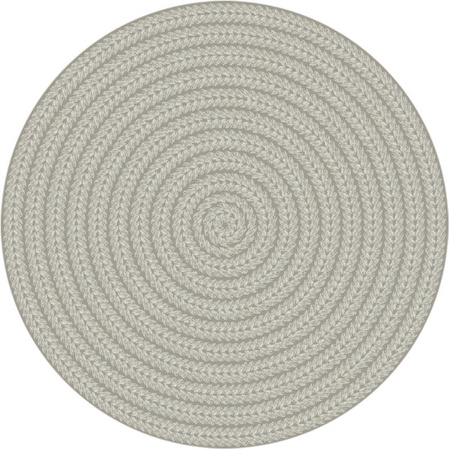 Dywan wełniany do salonu Agnella TINO Szary Koło NOBLE