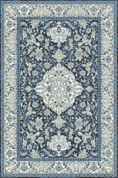 Dywan wełniany do salonu SEFORA Niebieski ISFAHAN