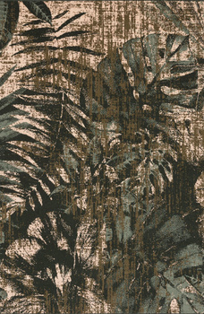 Dywan wełniany do salonu JUNGLE Ciemny Zieleń BASIC