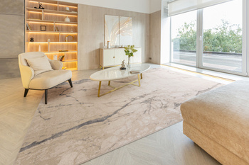 Dywan nowoczesny do salonu Agnella FD RDAMAR Jasny Beżowy SENSI