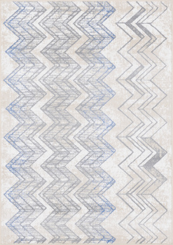 Dywan do salonu Agnella ZIG Błękitny LIDA