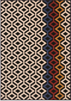 Dywan nowoczesny do salonu ALESTER Granat STANDARD