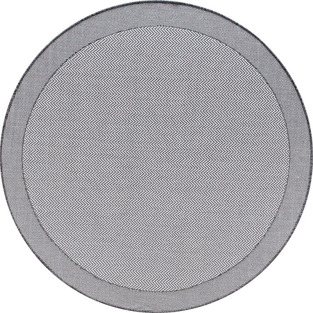 Dywan mata nowoczesny balkon, taras, patio CHEVRON Jasno Szary Koło MIOVANI