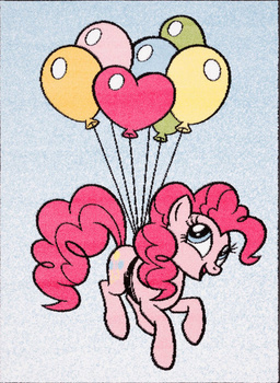 Dywan dla dzieci FLYING Błękit HAPPY