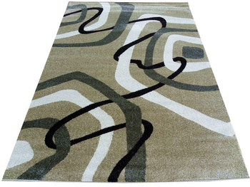 Dywan nowoczesny do salonu ŁAŃCUSZEK Beżowy 3465E ALANJA
