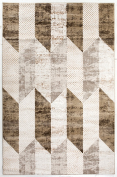 Dywan nowoczesny do salonu ATENA 6 Beżowo Brązowy STYLISH