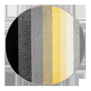 Dywan nowoczesny do salonu Agnella SIMP Czarny Koło EDEN