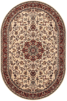 Dywan wełniany do salonu Dywilan KORDOBA Piasek3 Owal POLONIA