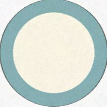 Dywan nowoczesny do salonu Agnella ROL Turkus Koło EDEN