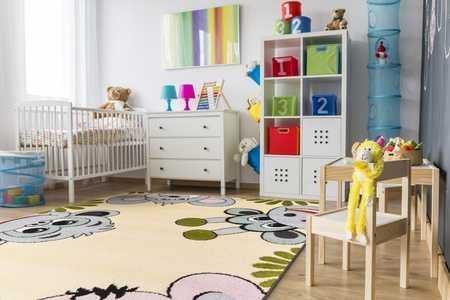 Dywan dla dzieci Agnella TIG Waniliowy Żółty FUNKY TOP