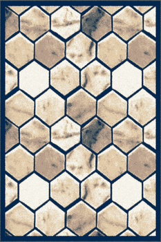 Dywan nowoczesny do salonu AZUL Niebieski ECO