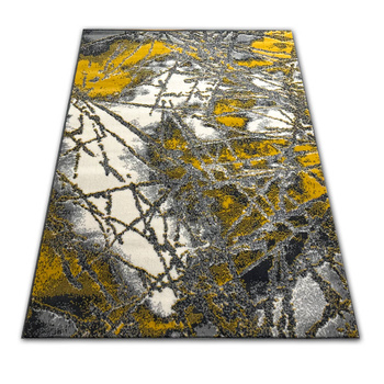 Dywan nowoczesny do salonu NESTO Złoty ALFA NEW IDEA