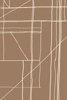 Dywan wełniany do salonu Agnella NOXU Dark Gold Brązowy TEMPO