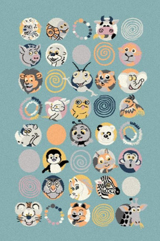 Dywan dziecięcy TIBI Turkus EDEN