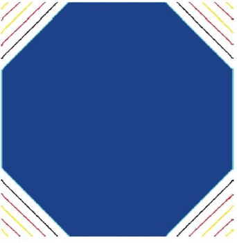 Dywan dziecięcy LINK Ciemny Niebieski MURAL