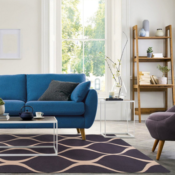 Dywan wełniany do salonu  ILLUSIE Antracytowy ISFAHAN