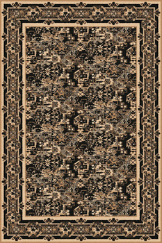 Dywan klasyczny do salonu Agnella NAZCA Czarny STANDARD