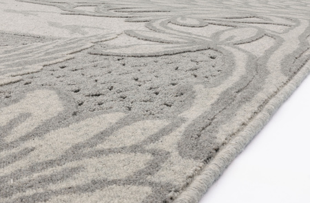 Dywan wełniany do salonu Agnella HILLCREST Szary NOBLE