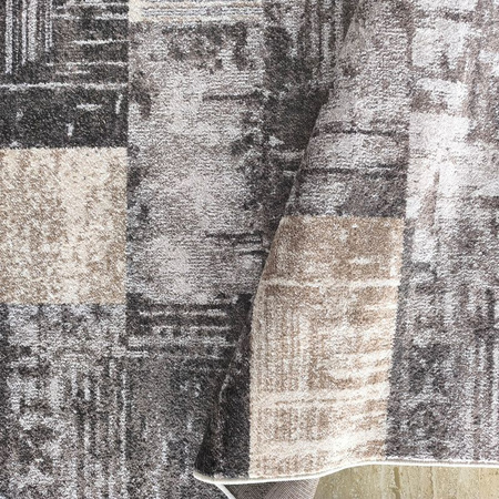 Dywan nowoczesny do salonu PARKETT 24 Szary PANAMERO