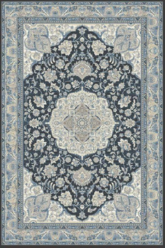 Dywan wełniany do salonu HATHOR Niebieski ISFAHAN