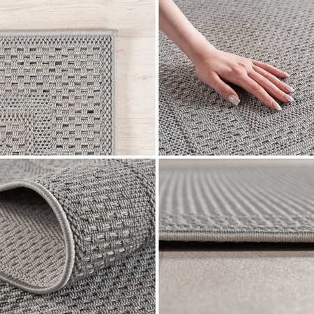 Dywan mata nowoczesny balkon, taras, patio RAMOS Szary DESERT