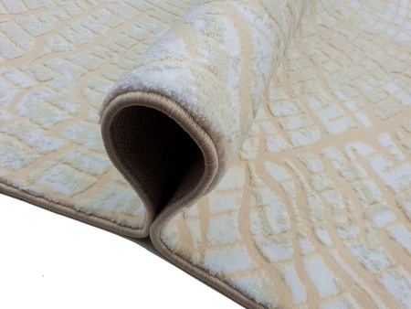 Dywan nowoczesny akrylowy do salonu SUN 1361 Kremowy Peach Cream PARIS