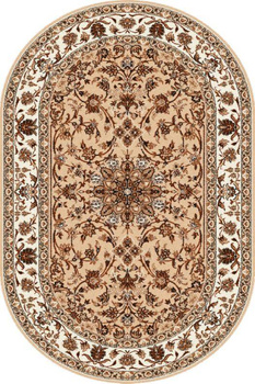 Dywan klasyczny do salonu SAMIR Owal Beż STANDARD