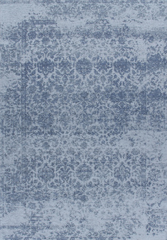 Dywan nowoczesny płaskotkany do salonu LADI Niebieski CHENILLE