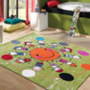Dywan dziecięcy dla dzieci WESOŁA ZIEMIA 117 Zielony BELLA Kids